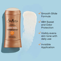 Thumbnail for SheaMoisture Antiperspirant Deodorant Stick Even Tone Vitamin C & Niacinamide 2 Count for 48HR Sweat & Odor Protection with No Parabens & No Mineral Oil 2.6 oz