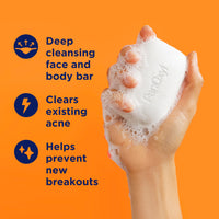 Thumbnail for PanOxyl Acne Treatment Bar with 10% Benzoyl Peroxide, Maximum Strength Bar Soap for Face, Chest and Back, Benzoyl Peroxide Soap Body Wash, Vegan, For Acne Prone Skin, 4 oz