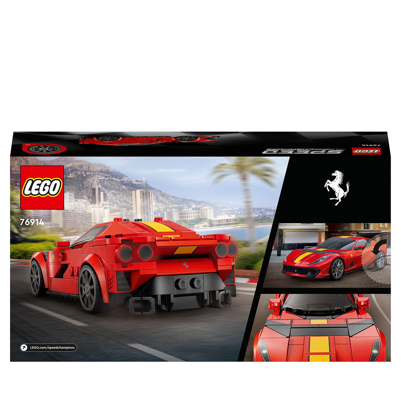 Speed Champion Ferrari 812 Competizione 76914 Toy Blocks, Present, Racing Car, Vehicle, Glue, Boys, Ages 9 and Up