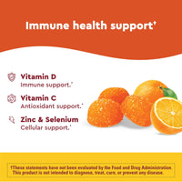 Thumbnail for Nature Made Wellblends ImmuneMAX Gummies, Vitamin C, Zinc, and Vitamin D3, Immune Support Supplement, 42 Tangerine Flavor Gummies