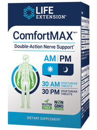 Thumbnail for Life Extension ComfortMAX™, honokiol and Pea for Nerve Support & discomfort Relief, Gluten-Free, Non-GMO, Vegetarian, 60 Tablets