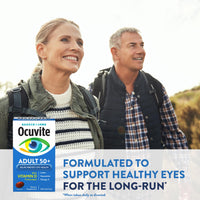 Thumbnail for Ocuvite 50+ Eye Vitamin & Mineral Supplement, Multivitamin for Vision & Ocular Health with Omega-3, Zinc, Vitamins C & E, Lutein & Zeaxanthin, Zinc Supplements for Women and Men, 50 Softgels