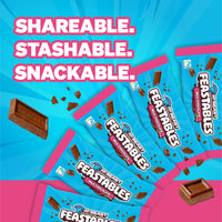 Thumbnail for MrBeast Feastables Milk Chocolate Bar, Full Size, 5 Count, Smooth & Creamy Milk Chocolate Candy, Fairtrade Cocoa, 1.24oz Each
