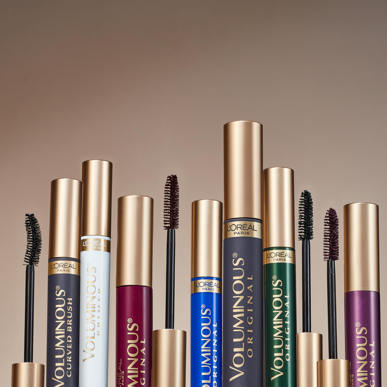 L'Oreal Paris Makeup Voluminous Original Washable Bold Eye Volume Building Mascara, Builds Lashes up to 2X Natural Thickness, Smudge Free, Clump Free, Carbon Black, 2 count