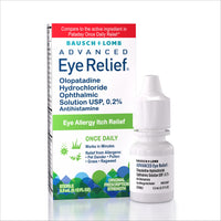 Thumbnail for Bausch + Lomb Advanced Eye Relief, Olopatadine 0.2% Antihistamine Eye Drops for Eye Allergy Itch Relief, Once-Daily Prescription Strength 16-Hour Relief, 0.12 Fl Oz