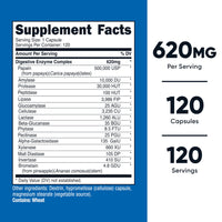 Thumbnail for Nutricost Digestive Enzymes 620mg, 120 Capsules - Complete Digestive Enzyme Supplement