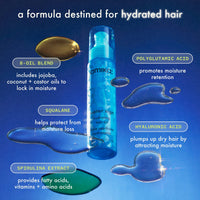 Thumbnail for amika water sign hydrating hair oil with hyaluronic acid | for dry, textured, thick hair types 2c–4c, protects against heat, adds shine, smooths flyaways, silicone-free, locks in hydration