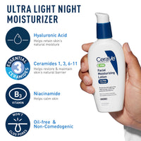 Thumbnail for CeraVe AM Face Moisturizer with SPF, PM Face Moisturizer & Hydrating Face Wash Skin Care Routine for Morning & Night | Travel Size Toiletries | 3oz Lotion + 3oz Lotion + 3oz Cleanser