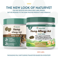 Thumbnail for NaturVet Hemp Allergy Aid Plus Hemp Seed Soft Chews for Cats, 60 ct, Made in The USA