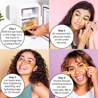 Thumbnail for grace & stella Award Winning Under Eye Mask - Travel Essentials - Anniversary Gifts for Women - Gel Eye Patches for Dark Circles, Puffy Eyes, Wrinkles, Undereye Bags - Vegan Self Care (48 Pairs, Gold)