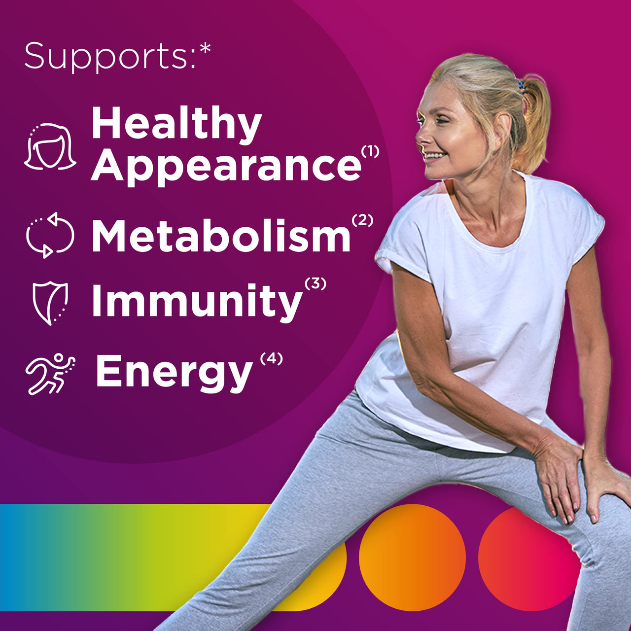 Centrum MultiGummies Gummy Multivitamin for Women, Multivitamin/Multimineral Supplement with Vitamin D3, B and Antioxidants, Assorted Fruit Flavor - 170 Count
