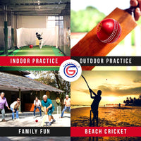 Thumbnail for Soft Rubber Cricket Ball for Practice | Outdoor & Indoor Cricket Ball with Soft Core & Stitched Seam | Realistic Feel, True Bounce & Swing for Practice, Coaching, Honing Skills & Family Fun (1-RED)