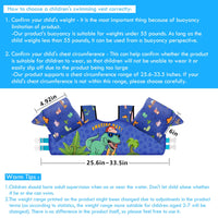 Thumbnail for Chriffer Kids Swim Vest Life Jacket for 30-55 Pounds Boys and Girls, Toddler Floaties with Shoulder Harness Arm Wings for 2,3,4,5,6,7 Years Old Baby