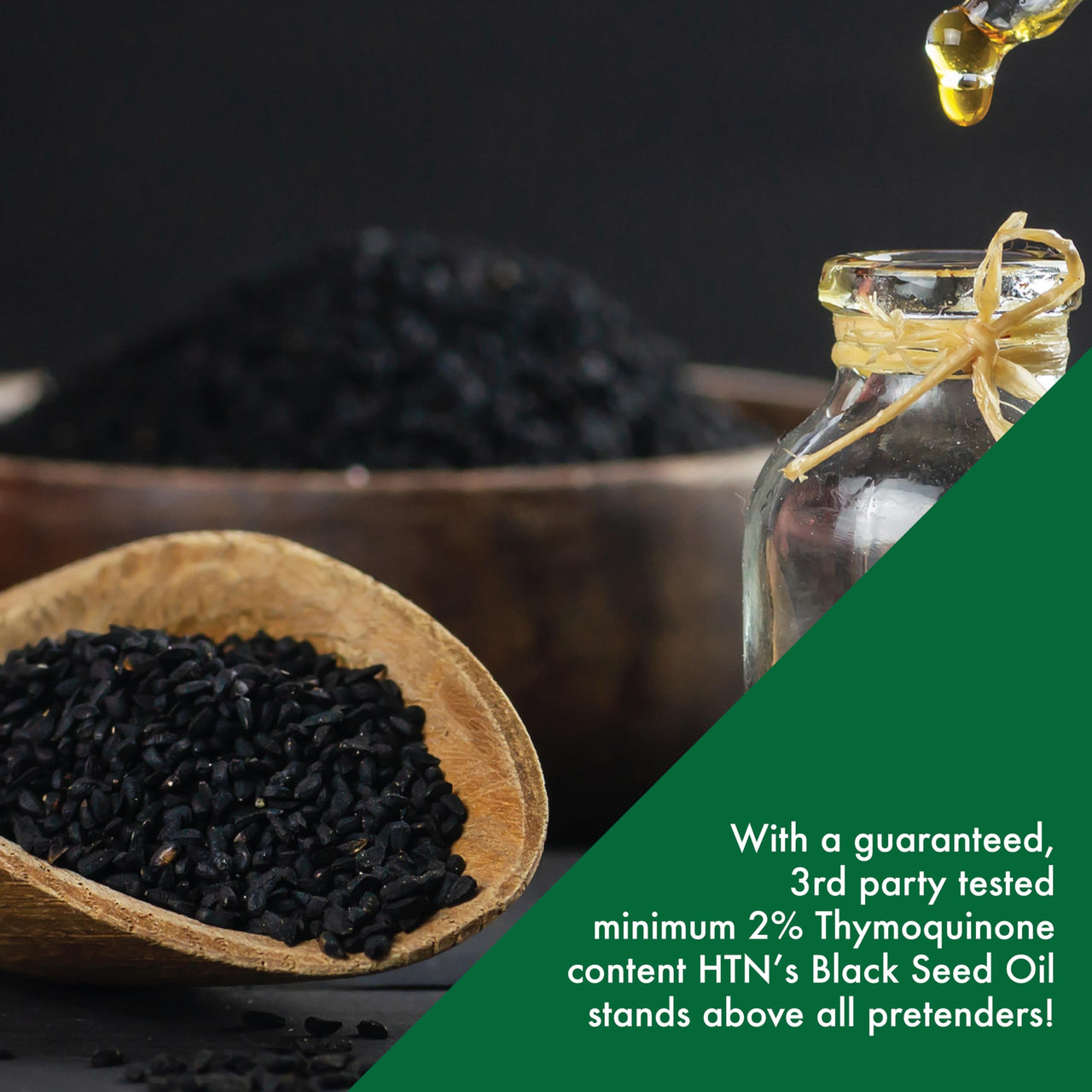 Health Thru Nutrition Black Seed Oil 500mg 100 Softgels | High Potency 2% Thymoquinone | 3rd Party Tested | Pure Cold Pressed | Organically Grown | Non-GMO, Gluten Free, Soy Free