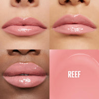 Thumbnail for Maybelline Lifter Gloss, Hydrating Lip Gloss with Hyaluronic Acid, High Shine for Plumper Looking Lips, Reef, Peachy Neutral, 0.18 Ounce