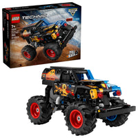 Thumbnail for LEGO Technic Monster Jam Grave Digger Fire and Ice Building Toy for Boys & Girls - Monster Truck Toy W/Pull-Back Racing Action for Kids, Ages 7+ - Gift Idea for Birthdays - 42219