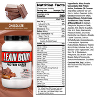 Thumbnail for Lean Body All-in-One Chocolate Meal Replacement Shake. 35g Protein, Whey Blend, 7g Healthy Fats & Fibre, 22 Vitamins and Minerals, No Artificial Colours, Gluten Free LABRADA