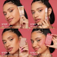 Thumbnail for NYX PROFESSIONAL MAKEUP Buttermelt Powder Blush, Fade and Transfer-Resistant Blush, Up to 12HR Make Up Wear, Vegan Formula - Butta With Time