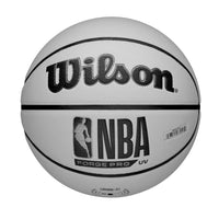 Thumbnail for WILSON NBA Forge Pro UV Indoor/Outdoor Basketball - White/Green, Size 7-29.5