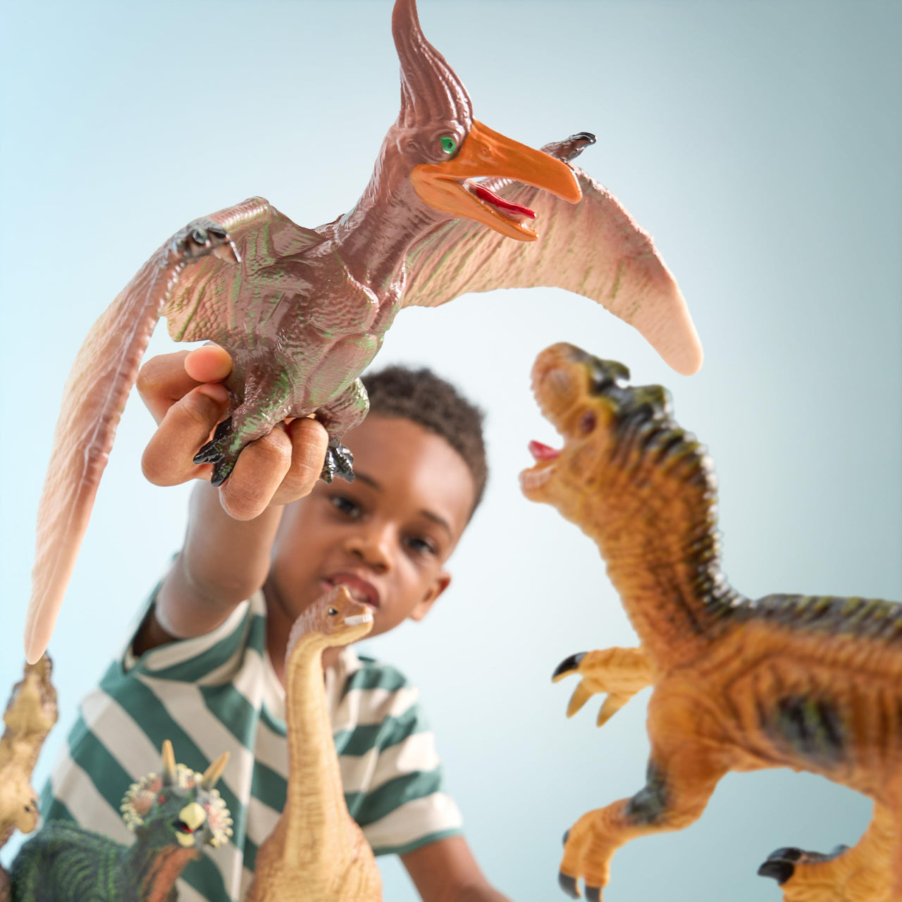 JOYIN Big Dinosaur Toys for Toddlers, 6 Piece Large Soft Dinosaur Figures with an Educational Book, Jumbo Realistic Toys for Boys and Girls Gift, Birthday Easter Gifts for Kids Ages 1 2 3 4 5