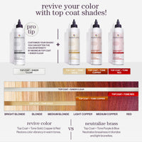 Thumbnail for Pureology Color Fanatic Top Coat + Sheer Clear Hair Toner | Hair Gloss Treatment | Clear Hair Glaze for Brunette & Black Hair | 6.7 Fl Oz