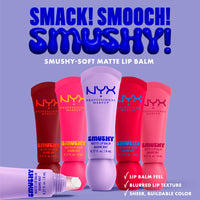 Thumbnail for NYX PROFESSIONAL MAKEUP Smushy Matte Lip Balm, Tinted Lip Moisturizer with Soft, Matte Finish - Squeeze N' Sizzle (Cherry Red)