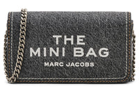 Thumbnail for Marc Jacobs Womens The Denim Chain Mini Bag Black Wash Onesize