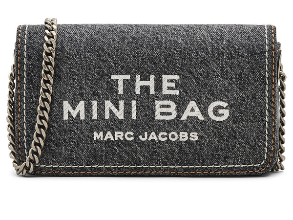 Marc Jacobs Womens The Denim Chain Mini Bag Black Wash Onesize