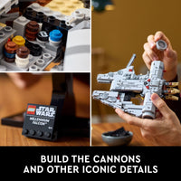 Thumbnail for LEGO Star Wars Millennium Falcon 25th Anniversary Collectible - DIY Building Set for Adults, Men & Women, Ages 18+ - A New Hope Model with Display Stand - Star Wars Gift - 75375