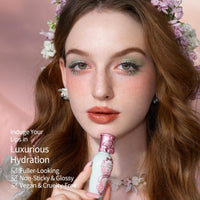 Thumbnail for Flower Knows Midsummer Fairytales Coating Lip Lacquer,Glowy Non-Fading Lip Gloss,Hydrating Tinted Lip Oil for Girls&Women,Vegan & Cruelty Free,0.17Fl Oz(G08 Mystery Island)