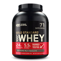 Thumbnail for Optimum Nutrition Gold Standard 100% Whey Protein Powder, Extreme Milk Chocolate, 5 Pound (Packaging May Vary)