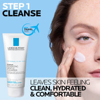 Thumbnail for La Roche-Posay Skin Care Set Anthelios Tinted Sunscreen SPF 50 & Travel Size Toleriane Hydrating Gentle Cleanser, Tinted Mineral Sunscreen with Titanium Dioxide & Gentle Face Wash, Gift Set