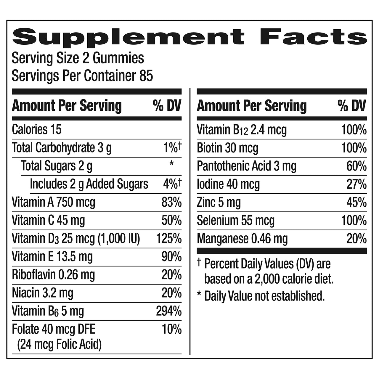 Centrum MultiGummies Gummy Multivitamin for Men, Multivitamin/Multimineral Supplement with Selenium, Antioxidants and Vitamin D3, Assorted Fruit Flavor - 170 Count