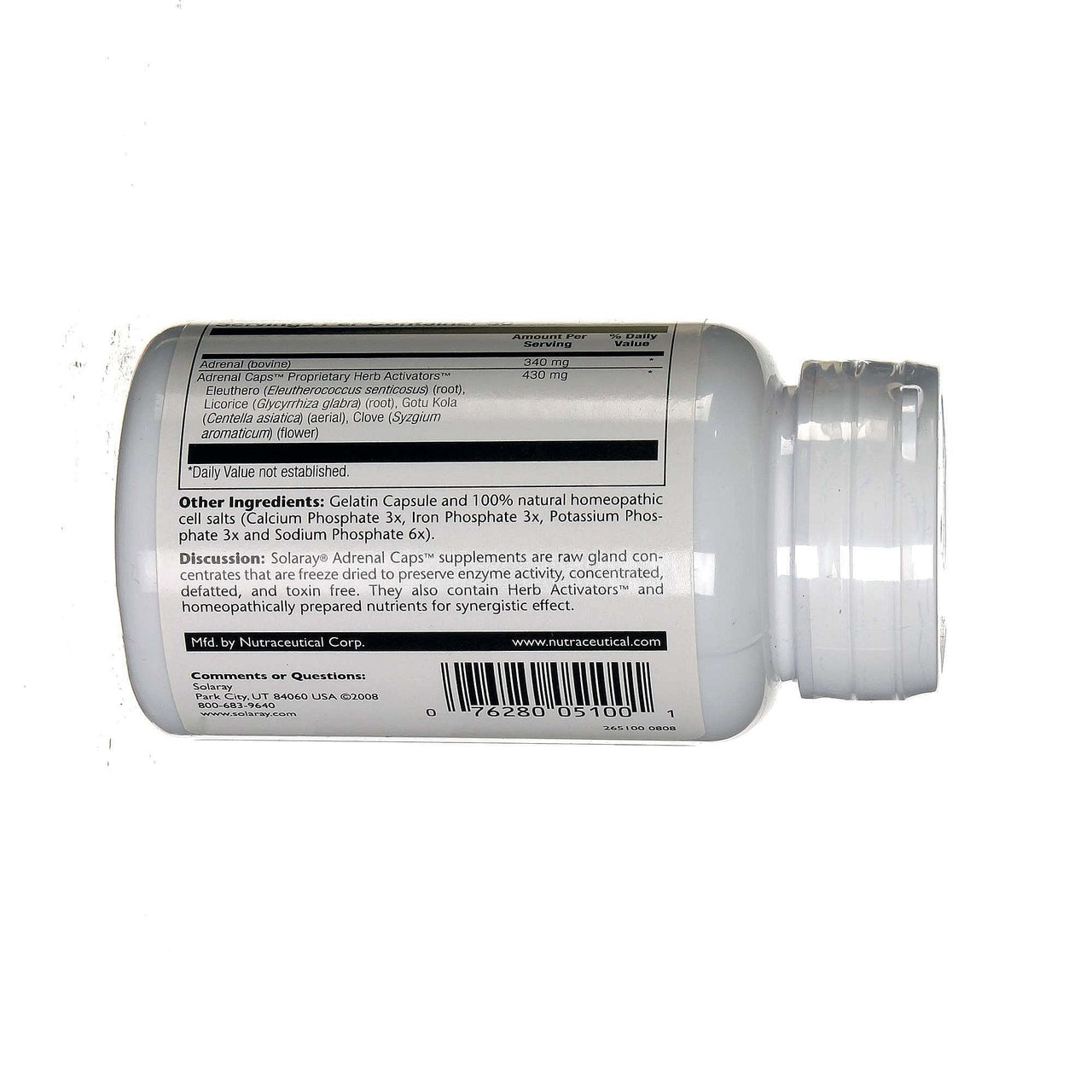 SOLARAY Adrenal Caps (60 Capsules)
