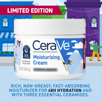 Thumbnail for CeraVe Après Ski Moisturizing Cream, Body and Face Moisturizer for Dry Skin, Hyaluronic Acid and Ceramides, Daily Moisturizer, Oil-Free, Fragrance Free, Non-Comedogenic, Limited Edition, 12 Ounce