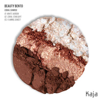 Thumbnail for Kaja Beauty Bento Collection | Mosaic chrome + Shimmer + Matte | 18 Coral Sunrise - Coral Peach | 2019 Best of Beauty Award in Glitter-Pressed Category