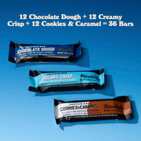 Thumbnail for Barebells Starter Pack (3 Mix Pack) – 36 Total Bars, High Protein Snack, with 20g Protein & No Added Sugar – On-the-Go Breakfast or Post-Workout Treat, Cookies and Caramel, Creamy Crisp, Brownie Dough
