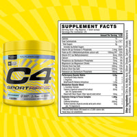 Thumbnail for C4 Sport Ripped Pre Workout Powder, 200mg Caffeine, 20 Servings