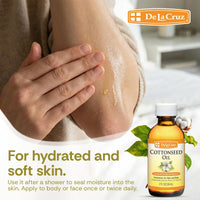 Thumbnail for De La Cruz Cottonseed Oil - Moisturizer for Skin and Hair - Multipurpose Carrier Oil - 2 Fl OZ (1 Bottle)