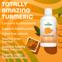 Thumbnail for Dynamic Health Turmeric Gold, 100% Juice, Turmeric Supplement, No Additives, Joint Support, Antioxidant, Inflammation, Vegan, Gluten Free, Non-GMO, 32 Fl Oz