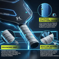 Thumbnail for FeichangKeji Pickleball Paddles Set of 2 T700 & 16mm Carbon Fiber Pickleball Paddles with CMS Matte Surface Lightweight Honeycomb Core & Durable Edge Guard Protector & Comfortable Grip
