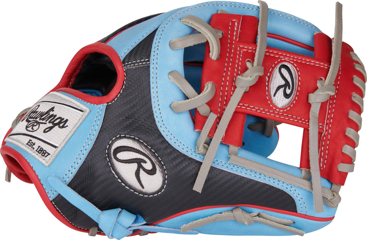Rawlings | Heart of The Hide Series Baseball Glove | 11.5' | RHT | Hypershell - Pro I Web | Columbia Blue