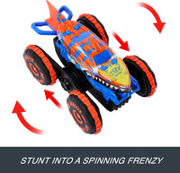 Thumbnail for Hot Wheels Monster Trucks Remote Control Toy Vehicle, Large-Scale RC Tiger Shark Climber with 3 Modes of Play for Racing, Climbing & Stunting