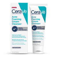 Thumbnail for CeraVe Acne Foaming Cream Cleanser, 4% Benzoyl Peroxide Face Wash With Hyaluronic Acid, Niacinamide & Ceramides, Gentle Daily Acne Treatment For Face