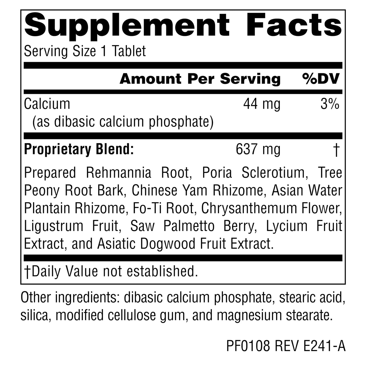 Planetary Herbals Rehmannia Endurance, Botanical Support for The Overworked*, 637mg - 150 Tablets