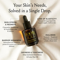 Thumbnail for Boom Gold ™ Lightweight & Luxurious Facial Oil with Organic Ingredients for a Softer, Smoother, More Luminous Skin, with Kukui Nut & Frankincense Oil, Boom Beauty by Cindy Joseph (0.5 Oz)