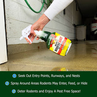 Thumbnail for Nature's MACE 1 Gal Rodent Repellent Spray, Mouse & Rat Control for Car Engines, Repel Mice, Indoor & Outdoor Spray, Stop Rodent Damage in House, Car, RV, Attic, Garage, Stops Nesting & Wire Chewing