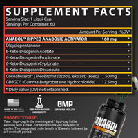 Thumbnail for Nutrex Research Anabol Ripped Anabolic 2 in 1 Muscle Builder for Men Muscle Growth Supplements Shredding Formula Recovery Thermogenic Support Lean Physique 60 Count