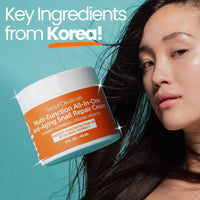Thumbnail for SeoulCeuticals Snail Mucin Moisturizer 97.5% - Korean Skin Care Snail Repair Cream - Day & Night Anti Aging K Beauty Skincare Cruelty Free 2oz
