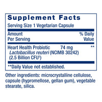 Thumbnail for Life Extension FLORASSIST® Probiotic Heart Health, Lactobacillus reuteri 30242, Promotes Heart Health and Already Healthy Cholesterol Levels, Gluten-Free, Non-GMO, Vegetarian, 60 Capsules